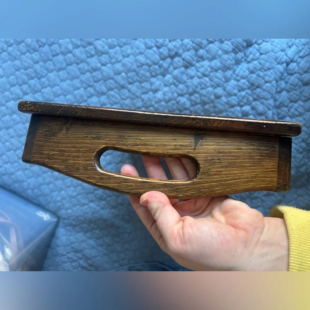 Vintage Wooden Bath/Serving Tray Decor